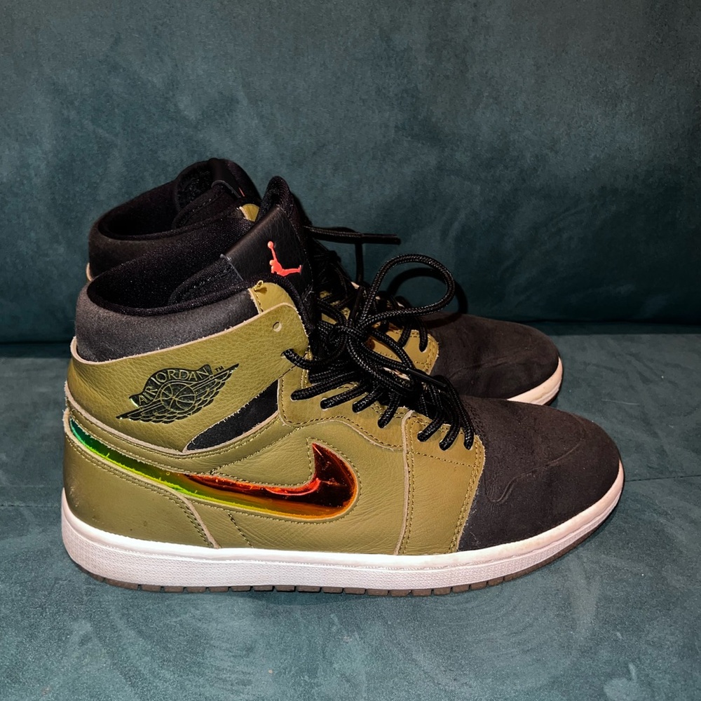 Nike Air Jordan 1 Retro High Nouveau Militia Green 819176-306 2015 Men 8